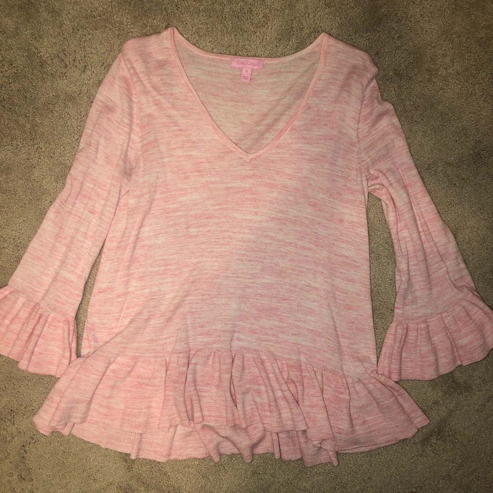 EUC Lilly Pulitzer Ruffle Sweater